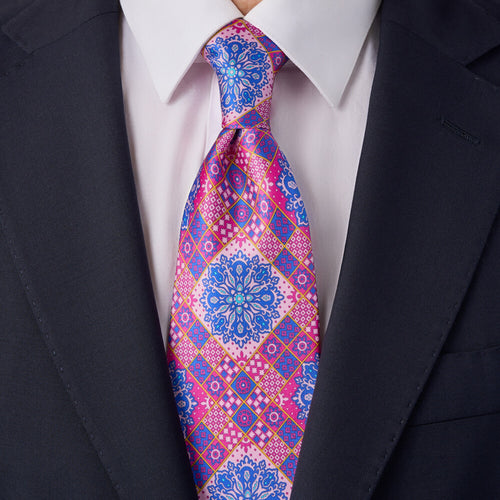 Venice Pink Duchesse Silk Tie