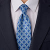 The Serenissima Light Blue Duchesse Silk Tie