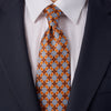 The Serenissima Brown and Blue Duchesse Silk Tie