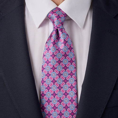 The Serenissima Pink Duchesse Silk Tie