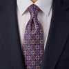 St.Mark's Basilica Blue and Orange Duchesse Silk Tie