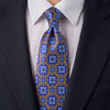 Grimani Palace Yellow and Royal Blue Duchesse Silk Tie
