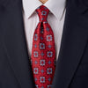 Grimani Palace Red Duchesse Silk Tie