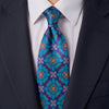 The Dandolo Blue and Green Duchesse Silk Tie