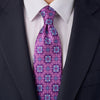 Grimani Palace Pink and Purple Duchesse Silk Tie