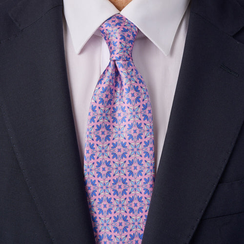 St.Mark's Basilica Pink Duchesse Silk Tie