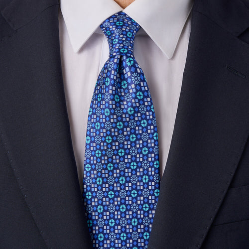 Cravatta Frari Blu Seta Duchesse