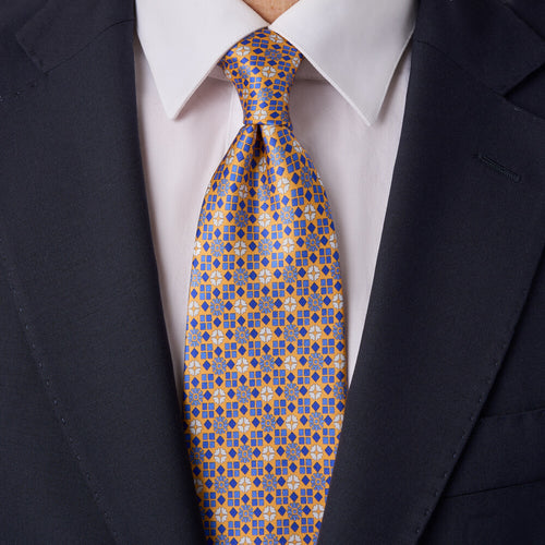 The Frari Yellow Duchesse Silk Tie