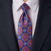 The Dandolo Blue and Orange Duchesse Silk Tie