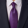 Venetian Elegance Blue and Red Duchesse Silk Tie