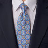 Ca' D'oro Yellow Blue and White Duchesse Silk Tie