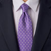 The Style of Venice Purple Duchesse Silk Tie