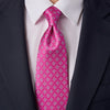 The Style of Venice Fuchsia Duchesse Silk Tie