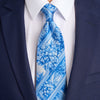 Ancient Rome Light Blue Duchesse Silk Tie