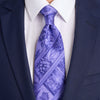 Ancient Rome Purple Duchesse Silk Tie