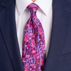 PRE-ORDER - Eternal Forest Pink Duchesse Silk Tie