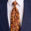 PRE-ORDER - Eternal Forest Brown Duchesse Silk Tie
