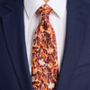 PRE-ORDER - Secrets of the Garden Burgundy Duchesse Silk Tie