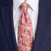 PRE-ORDER - Secrets of the Garden Pink Duchesse Silk Tie