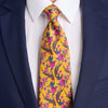 PRE-ORDER - Pheasant's Dance Yellow Duchesse Silk Tie
