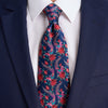 PRE-ORDER - Pheasant's Dance Blue Duchesse Silk Tie