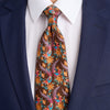 PRE-ORDER - Pheasant's Dance Brown Duchesse Silk Tie