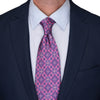 Pink Medieval Art Duchesse Silk Tie