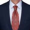 Red Notre Dame Duchesse Silk Tie