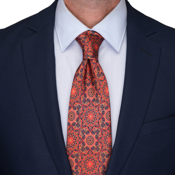 Red Notre Dame Duchesse Silk Tie – Silvio Fiorello