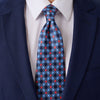 Cravatta Quasicristalli Blu Seta Duchesse