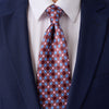 Cravatta Quasicristalli Burgundy Seta Duchesse