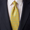 Taormina Ceramic Yellow Duchesse Silk Tie