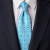Taormina Ceramic Aqua Duchesse Silk Tie