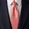 Taormina Ceramic Coral Duchesse Silk Tie