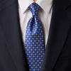 Ceramic Elegance Classic Blue Duchesse Silk Tie