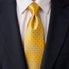 Ceramic Elegance Yellow Duchesse Silk Tie