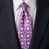 Santo Stefano Purple and Pink Duchesse Silk Tie