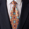 Santo Stefano Orange Duchesse Silk Tie