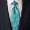 Santo Stefano Green Duchesse Silk Tie