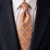 The Prince Majolica Orange Duchesse Silk Tie