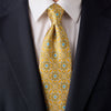 The Prince Majolica Yellow Duchesse Silk Tie