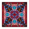 PRE-ORDER - Garden of the Owls and Hares Burgundy and Pink Silk Pocket Square