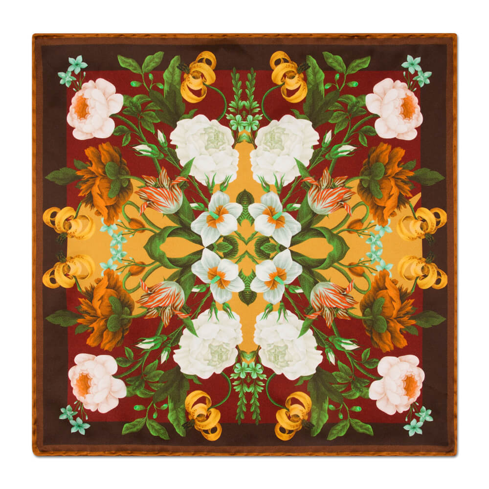 Roses of Sicily Multicolour Duchesse Silk Tie – Silvio Fiorello