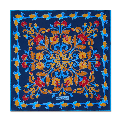 PRE-ORDINAZIONE - Pochette Giardino di Agrigento Blu Seta Twill