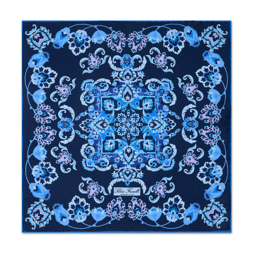 PRE-ORDINAZIONE - Pochette Giardino Zisa Blu Seta Twill