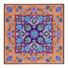 Orange and Purple Medieval Majesty Silk Pocket Square