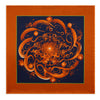 Genesis Orange and Blue Silk Pocket Square