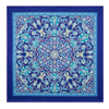 Mandala of Devotion Light Blue Silk Pocket Square