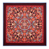 Mandala of Devotion Burgundy Silk Pocket Square
