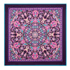 Mandala of Devotion Purple and Pink Silk Pocket Square